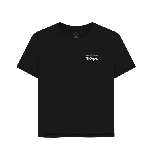 Black Printed T-shirt Front
