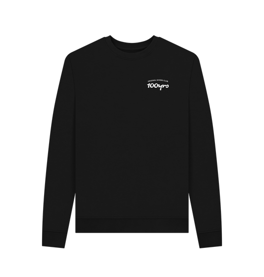 Black Printed Sweater Front