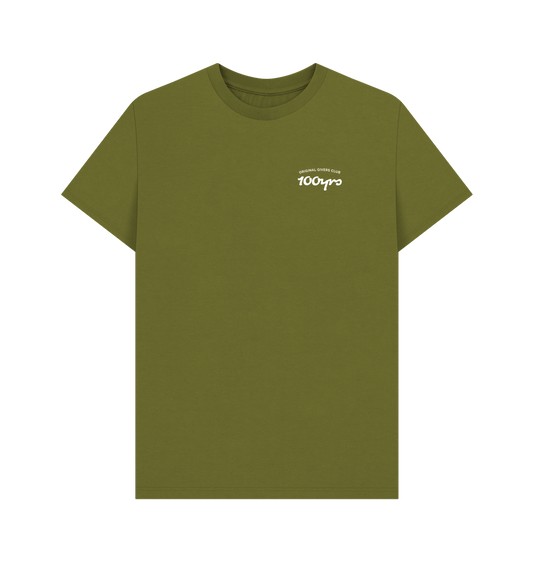 Moss Green Printed T-shirt Front